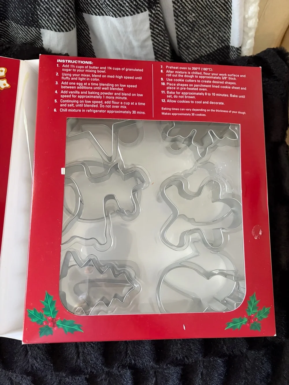 Cookie Cutter Set - Red & Green Holiday Baking Kit